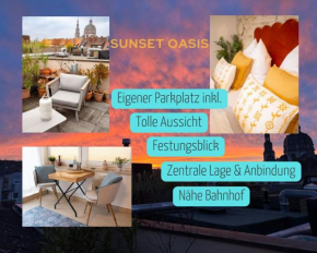 Sunset Oasis - Terrasse, Freies Parken, Zentral, Nähe Bahnhof, WLAN